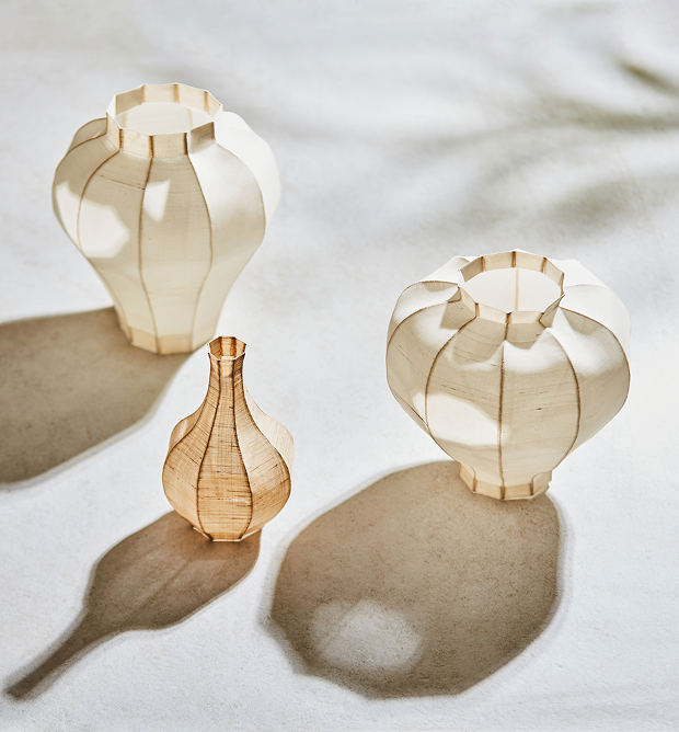 A Moon Jar Shaped by Needle and Thread